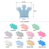 Crown Shaped Silicone Beads for DIY Jewelry & Teethers