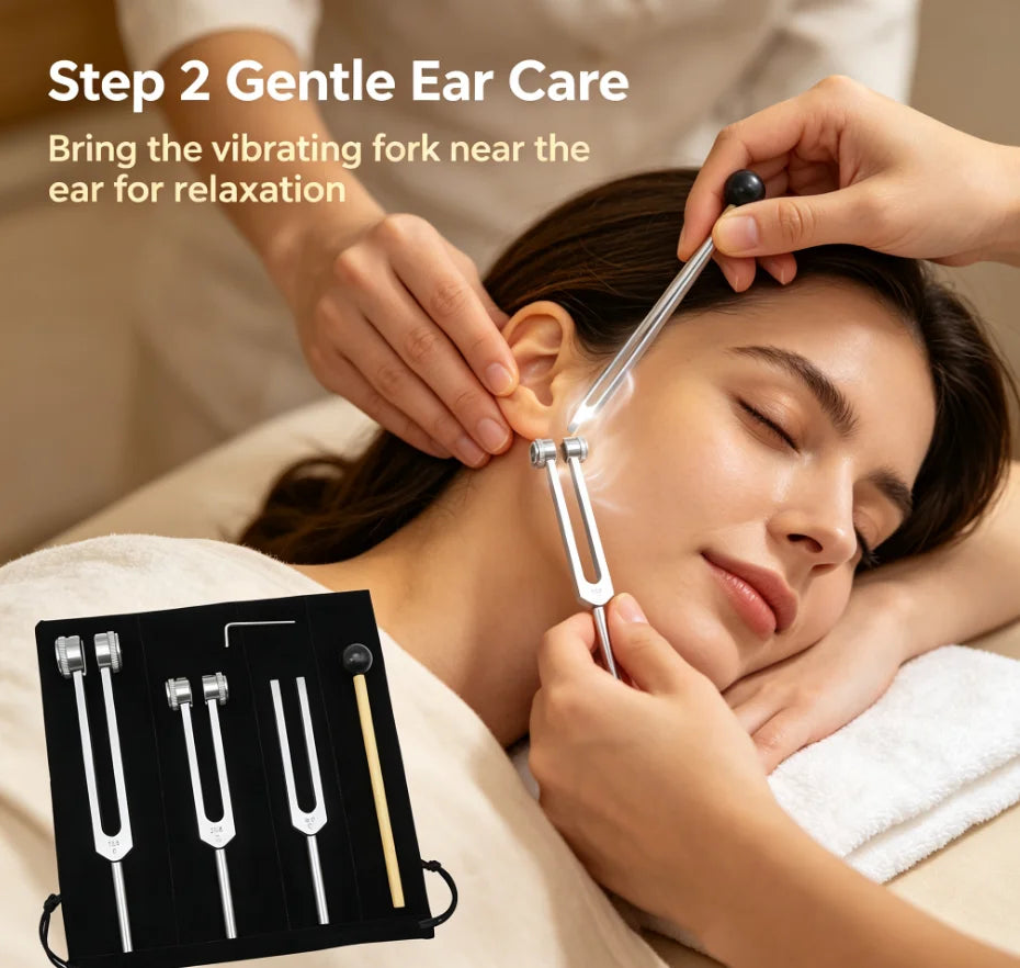 Professional Tuning Fork Set for Sound Healing & Ear Therapy