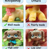 Realistic Mini Animal Figurine Set - Dogs, Cats & Fox
