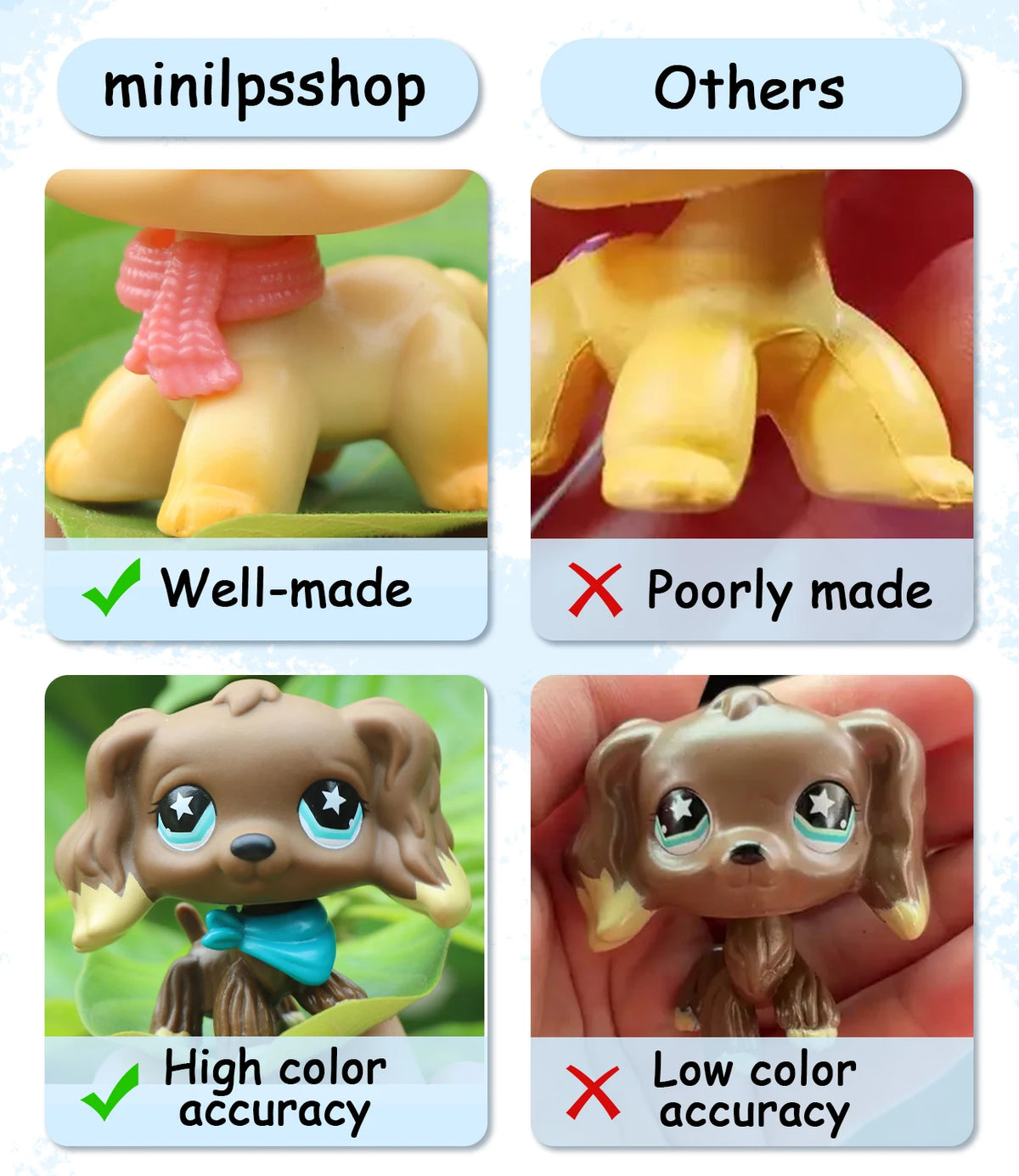 Realistic Mini Animal Figurine Set - Dogs, Cats & Fox