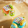 Musical Turtle Crawling Toy with Piano Lights and Baby Phone