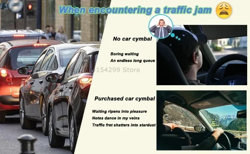 Mini Clip-On Car Cymbal for Ventilation Ports