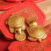 Golden Miniature Turtle Figurine for Prosperity and Good Fortune