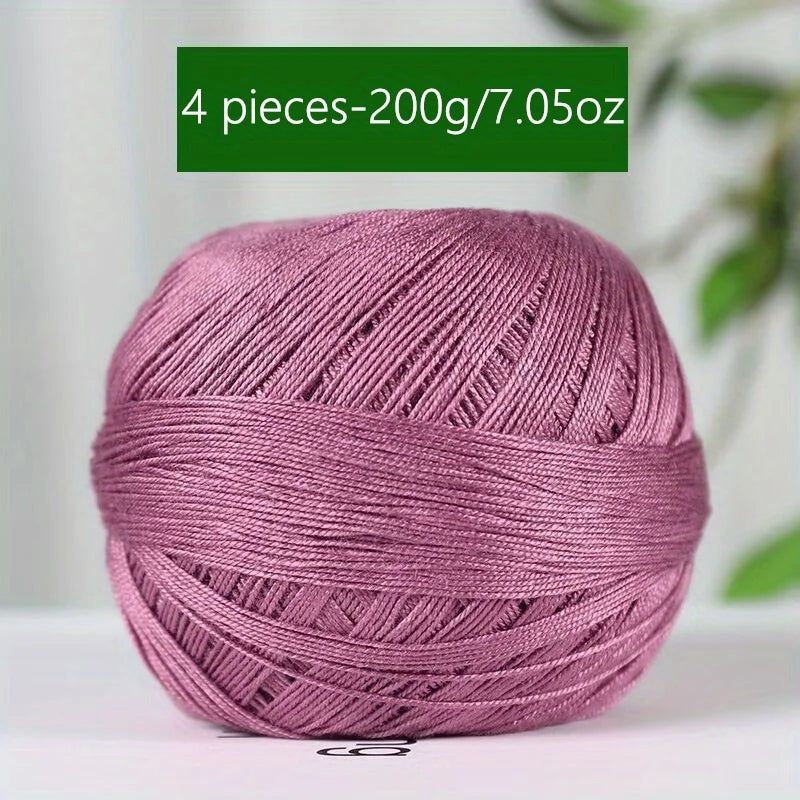 Mercerized Cotton Lace Yarn – Soft, Smooth & Ideal for Summer Knitting