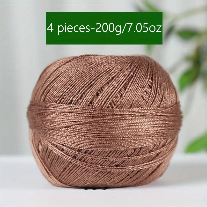 Mercerized Cotton Lace Yarn – Soft, Smooth & Ideal for Summer Knitting