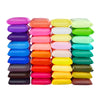 A set of brightly colored, stretchy molding clay in various shades including pink, purple, green, yellow, and red.