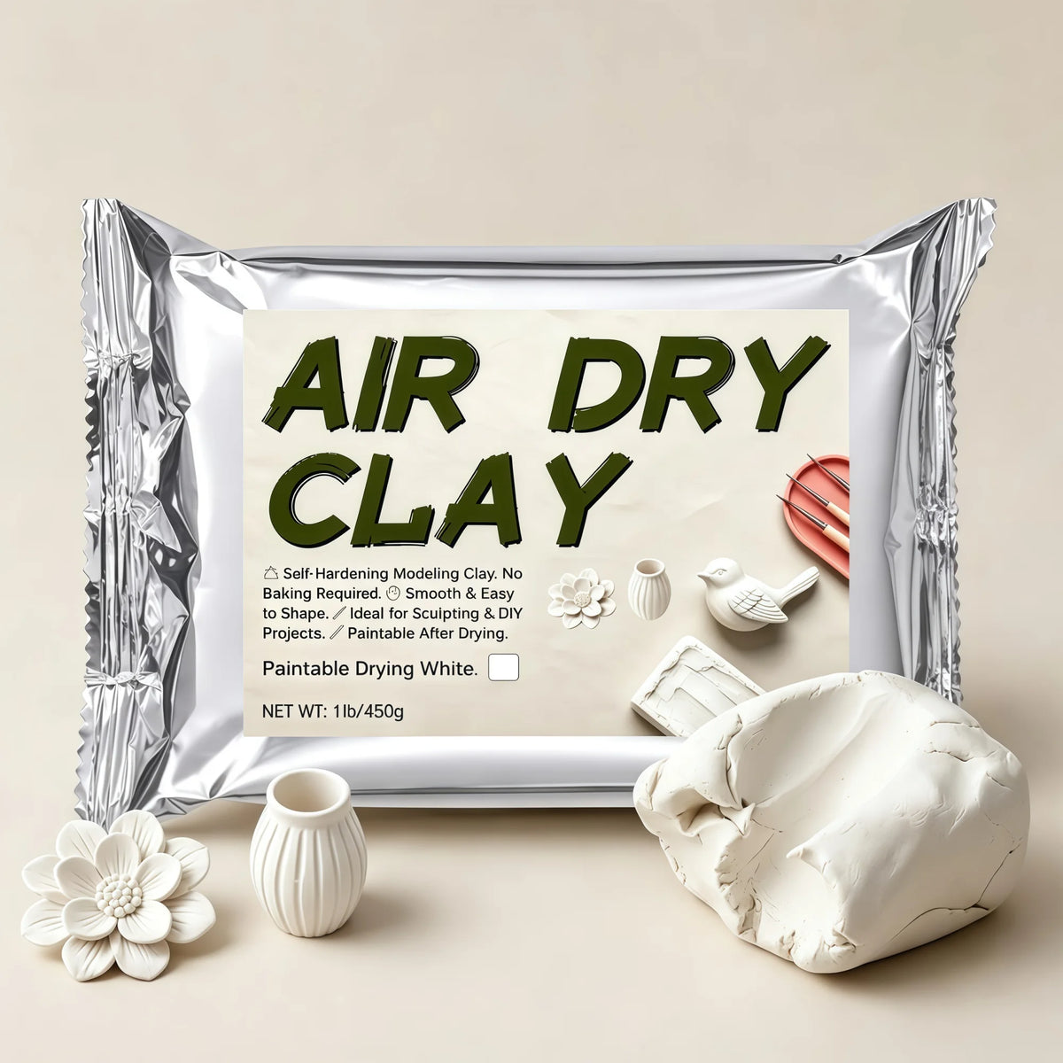 Premium Air-Dry Clay for Detailed Sculpting and Miniatures