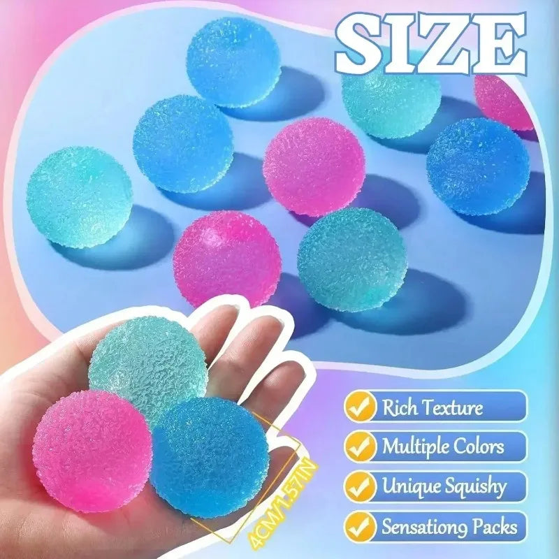 Textured Stress Ball – Slow-Rising Sensory Fidget Toy for Stress Relief