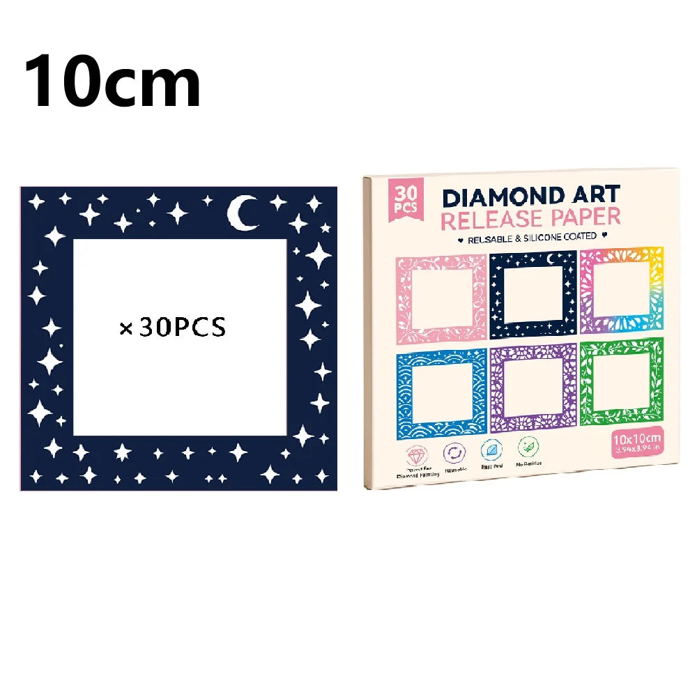 Box of 30 sheets of reusable non-stick release paper for diamond art painting