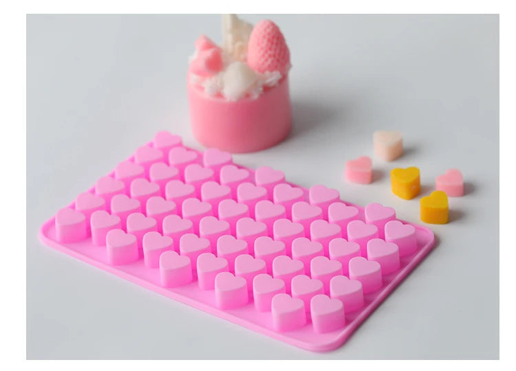Mini Heart Silicone Mold for Candles, Soap & Resin
