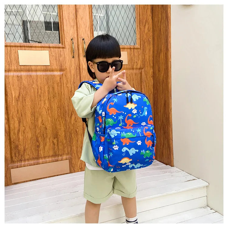 Dinosaur Print Kids Backpack for Kindergarten & School