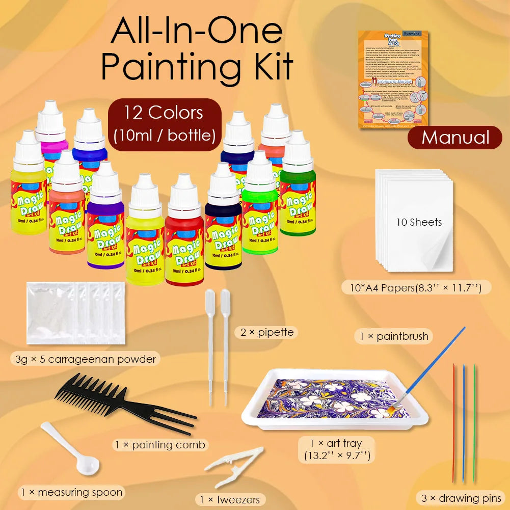 Kids Water Marbling Painting Kit