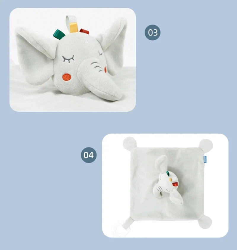 Cuddly Elephant Baby Comforter with Teether & Rattle