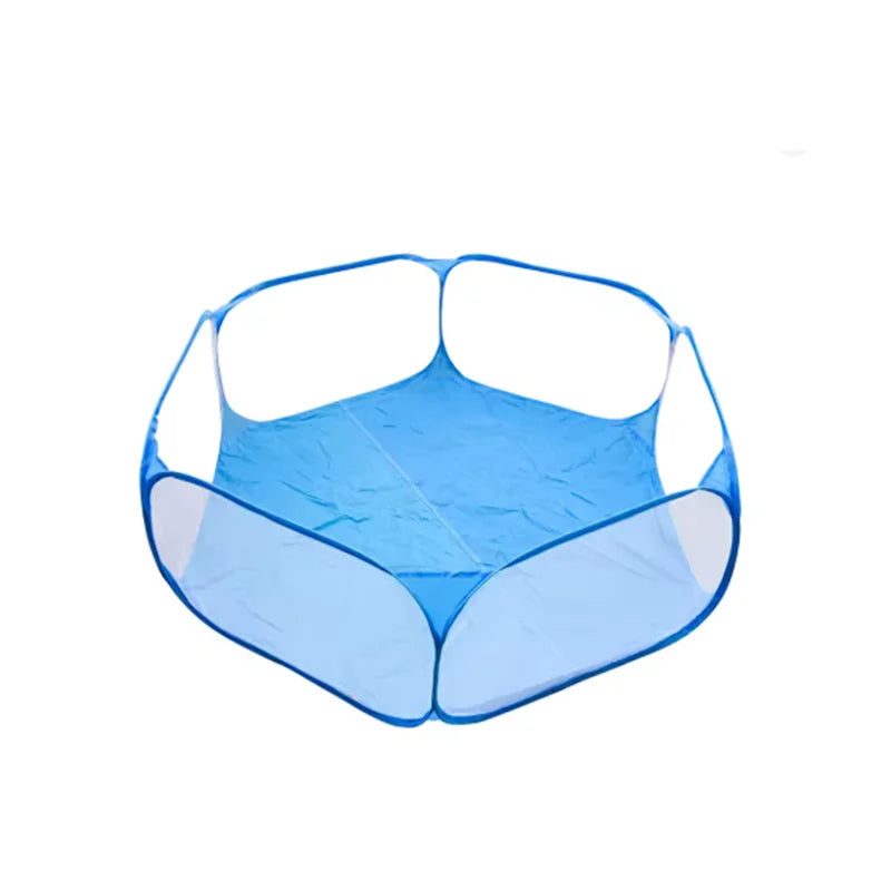 Foldable Hexagon Kids Playpen with Mesh Windows