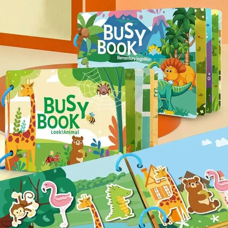 Montessori Quiet Busy Book for Early Learning