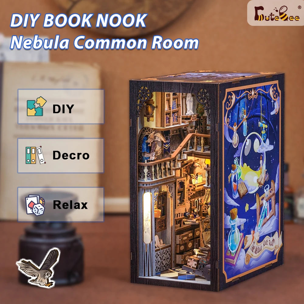 Eternal Bookstore DIY Book Nook Kit with LED Lighting