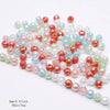 Faceted Round Crystal Glass Beads - 8mm Mixed Colors, 30-Pack