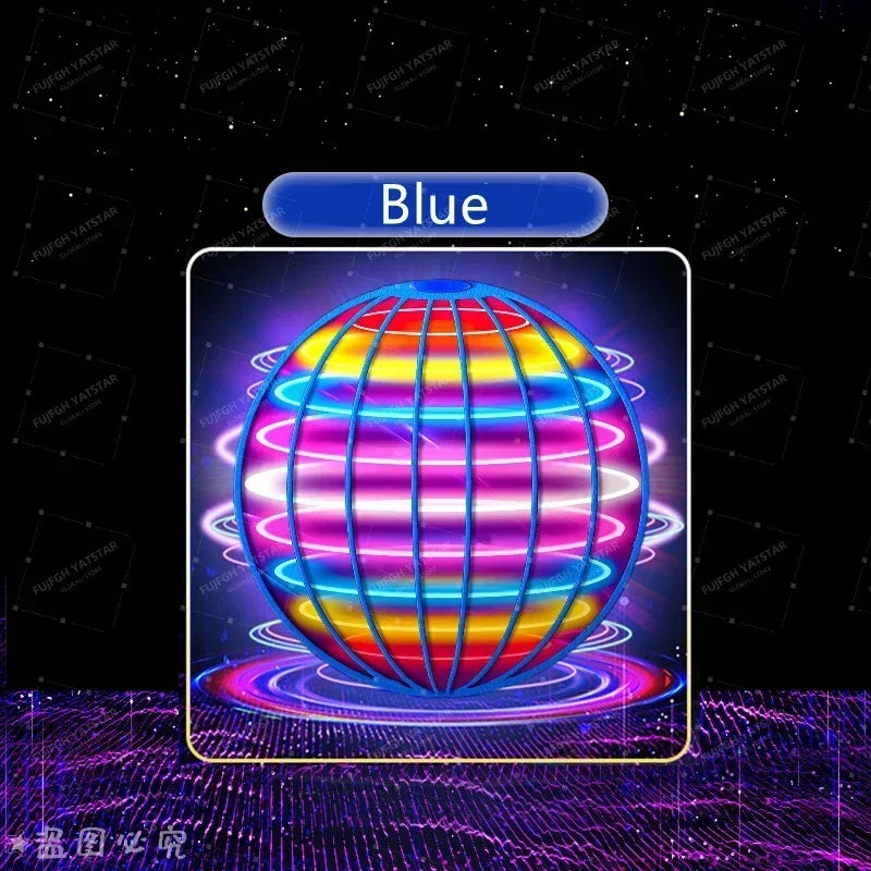 Hand-Controlled LED Flying Ball with 360° Spin
