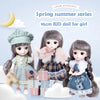 16cm Articulated Fashion Doll with Big Eyes and Dress-Up Outfit