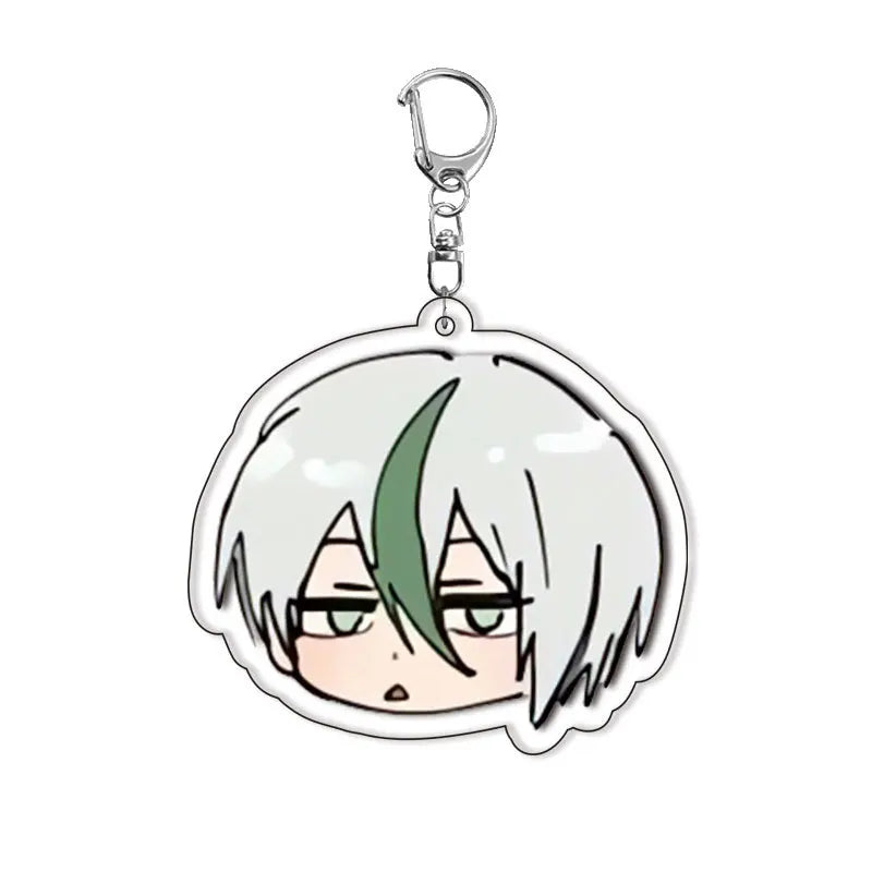 Acrylic keychain set featuring three characters Isagi, Bachira, and Kunigami from Blue Lock