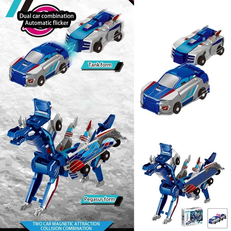Unicorn Transformer Car 2-in-1 Magnetic Transforming Toy