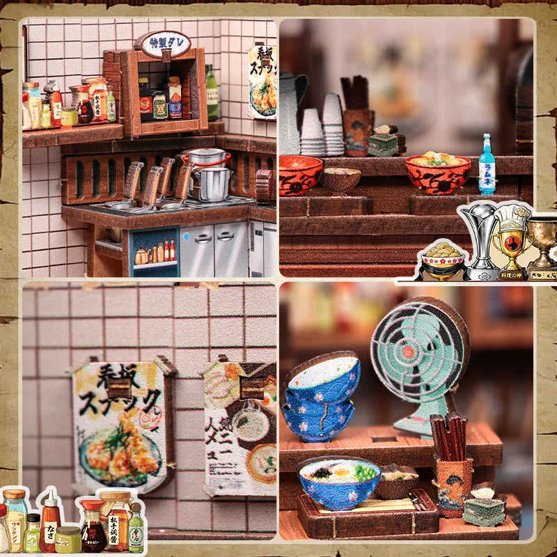 Japanese Mini Store Book Nook DIY Kit