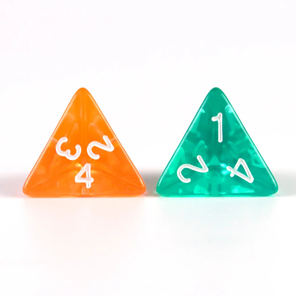 Crystal Clear Polyhedral Dice Set for Tabletop RPGs