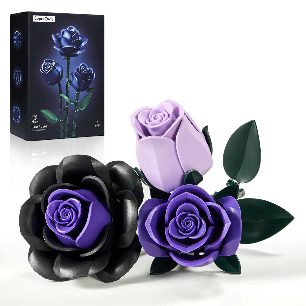 Gothic Rose Bouquet Building Kit — Dark Floral Home Decor for Adults