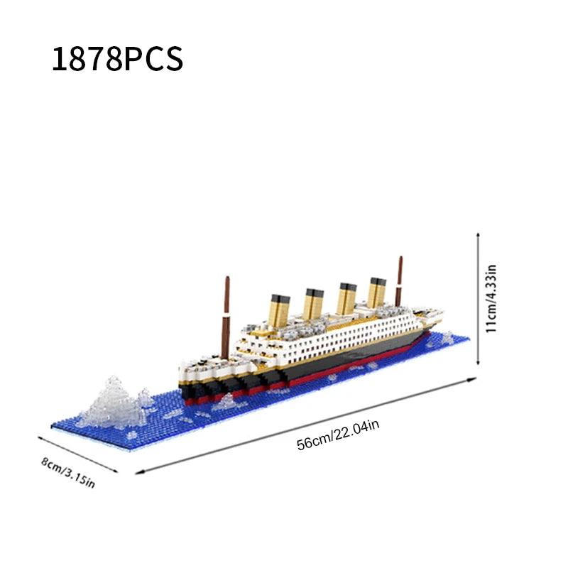 Titanic Cruise Ship Micro Building Blocks Set