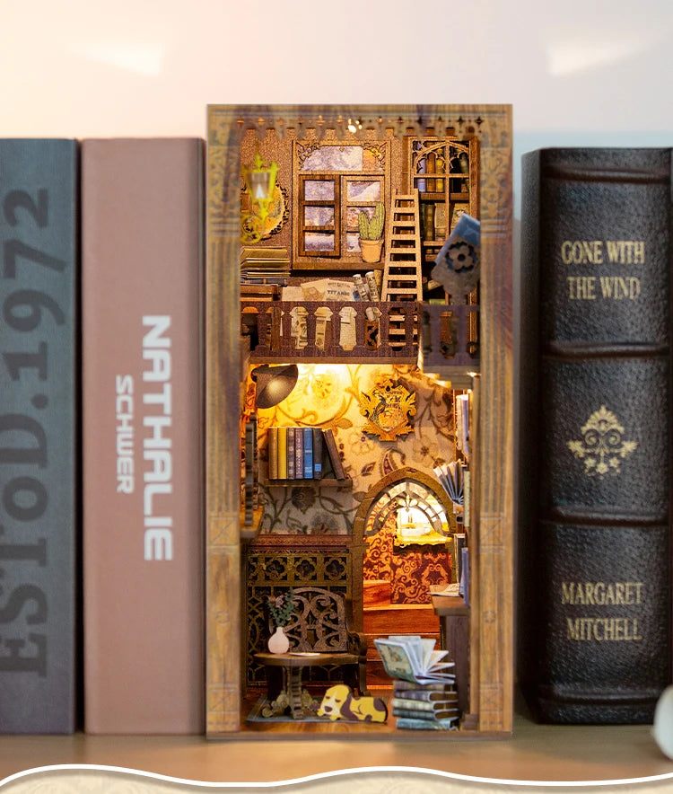 Eternal Bookstore DIY Book Nook Kit with LED Lighting