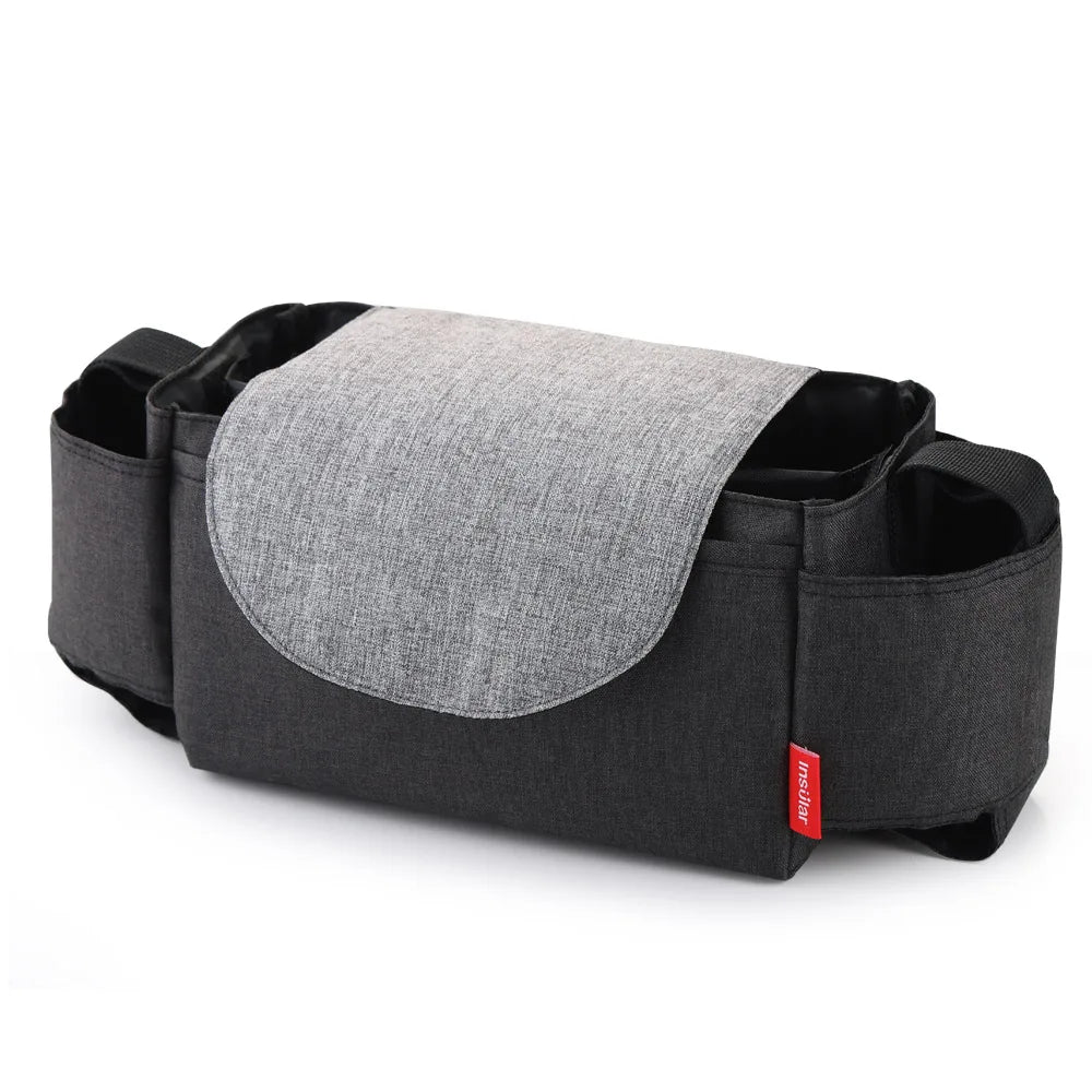 Insulated Diaper Bag with Thermal Bottle Pouch