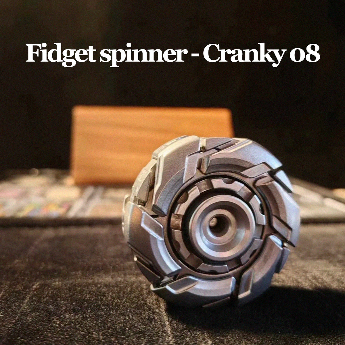 Stainless Steel Cranky Fidget Spinner for Focus and Stress Relief