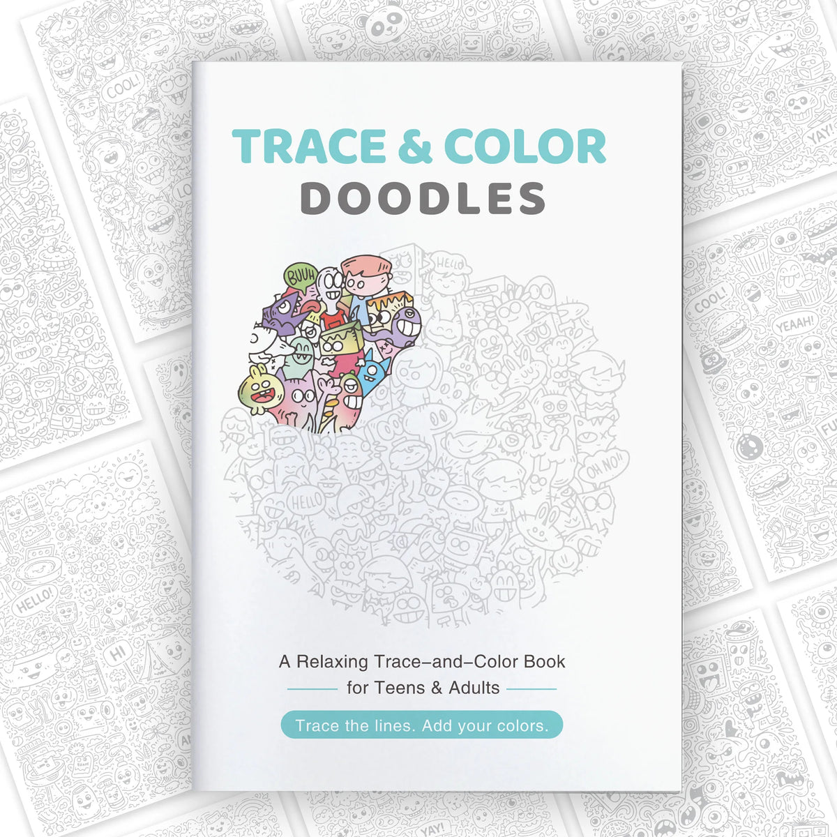 Adult Coloring Book: Detailed Trace & Doodle Pages