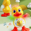 Electric Dancing Duck Toy with Music and Light-Up Eyes