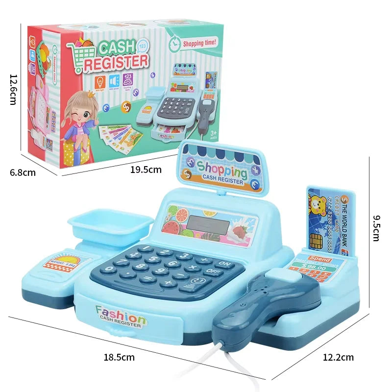 Kids Cash Register Toy with Lights and Sounds