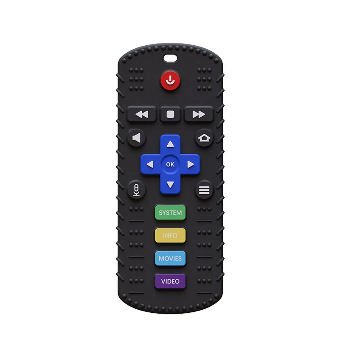 Silicone Remote Control Teether for Baby Soothing