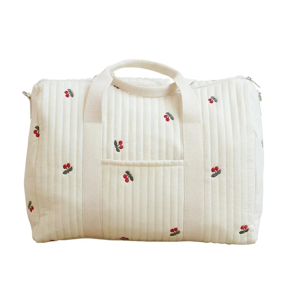 Embroidered Diaper Bag with Large Capacity for Travel & Everyday Use