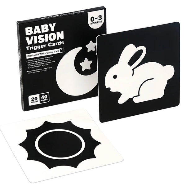 Montessori High-Contrast Visual Stimulation Cards for Babies