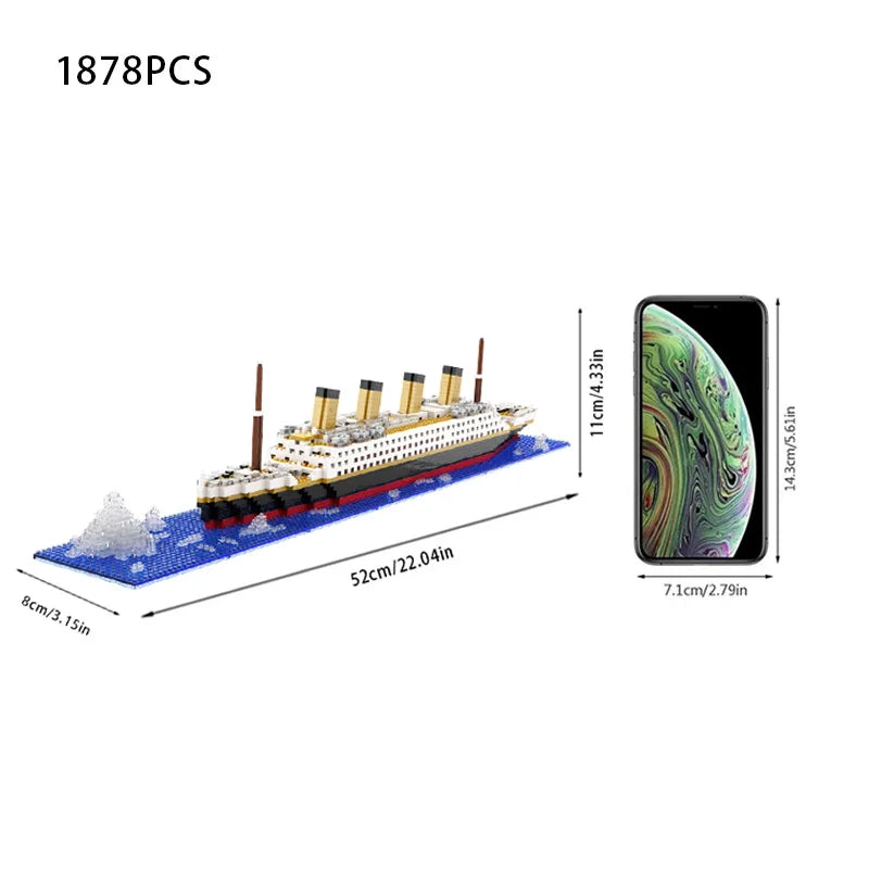 Titanic Cruise Ship Micro Building Blocks Set