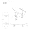 Mini Finger Skateboard with Art Patterns
