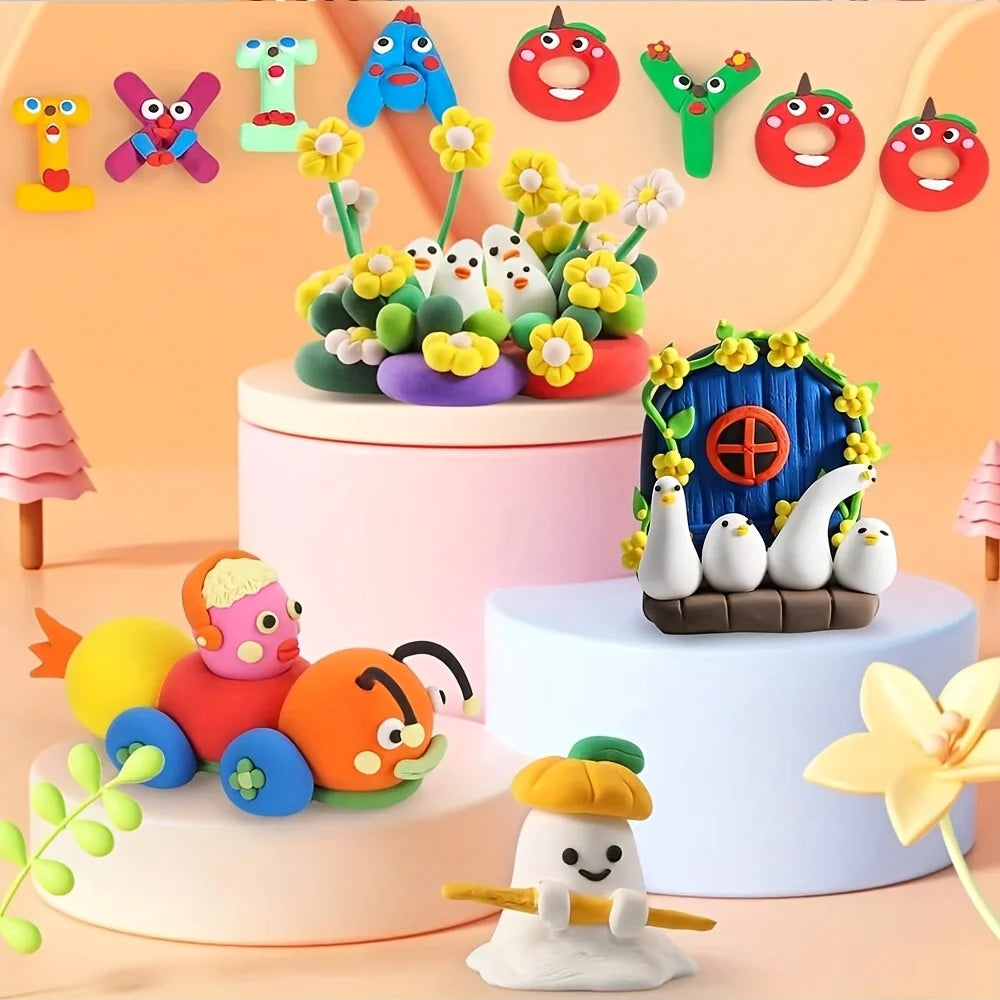 Air Dry Clay Craft Set with Tools for Kids and Beginners