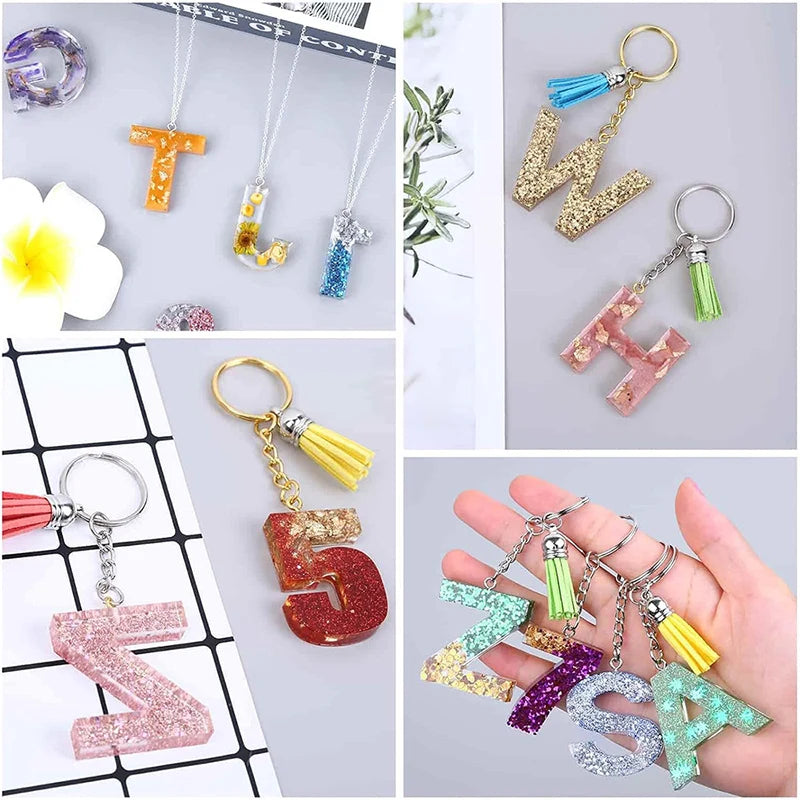 Letter & Number Silicone Mold for Resin Jewelry Making