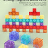 Transparent Magnetic Building Cubes – STEM Learning Construction Set for Kids
