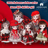 16cm Articulated Fashion Doll with Big Eyes and Dress-Up Outfit