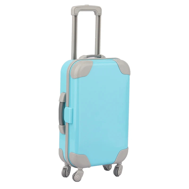 Colorful Doll Travel Suitcase Set for 18-Inch Dolls