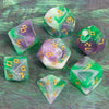 7-Piece Polyhedral Glitter Dice Set for Dungeons & Dragons