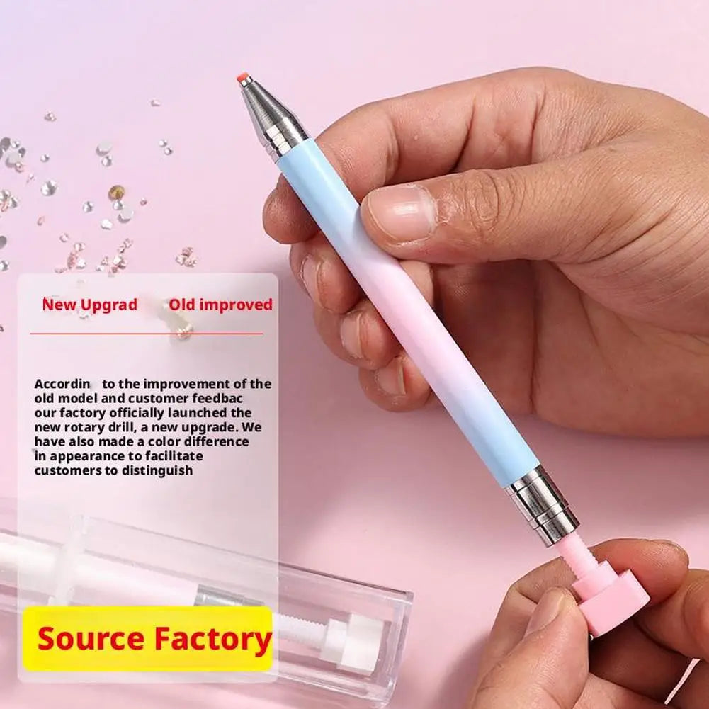 Ergonomic Diamond Painting Pen with Refillable Wax