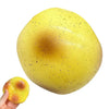 A yellow fluid potato squishy toy is shown, with a portion of it showing a browned or heated area.