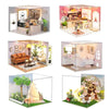 DIY Wooden Miniature Dollhouse Coffee Shop Kit