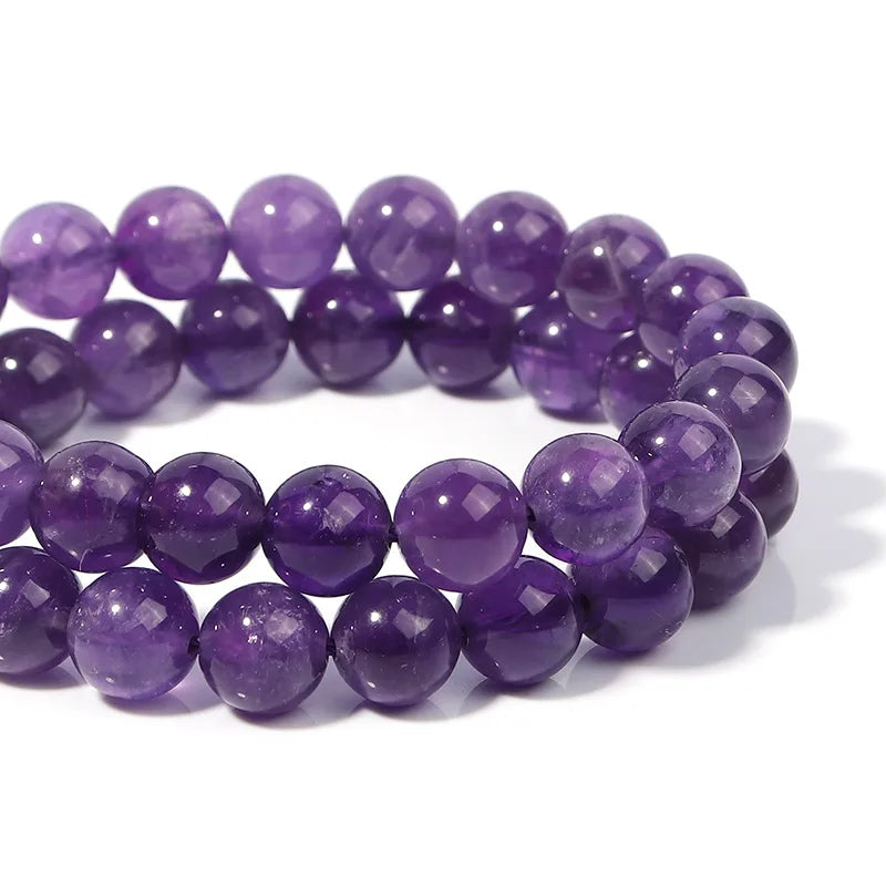 Natural Amethyst Stone Beads for Jewelry Making